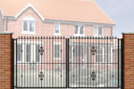 Double Gate with Railheads and Circle Header/Footer (DG003)