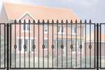 Floor Railings with Railheads and Mid Decoration (FR010)