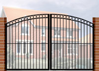 Double Gate with Curve Top & Circle Header