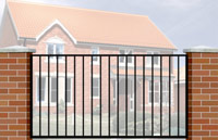 Floor Railing with Flat Top