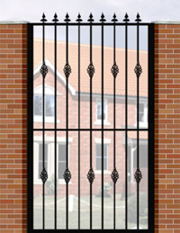 Side Gate with Flat Top, Railheads & Baskets