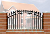 Wall Railing Curve Top, Circle Header &  Railheads