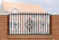 Wall Railing Flat Top, Railheads, Baskets & Panel