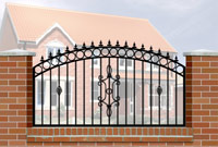 Wall Railing Curve Top, Circle Header, Railheads, Baskets & Panel