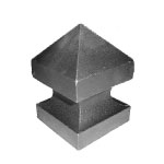 Tall Pyramid Gate Post Cap