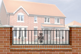 Wall Top and Floor Mounted Railings