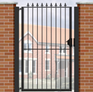 Single Side Gate with Railheads (SG002)