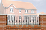 Wall Top Railings with Railheads and Mid Decoration (WR002)